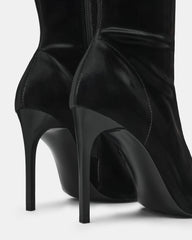 MACKENA BLACK TECHNO SATIN