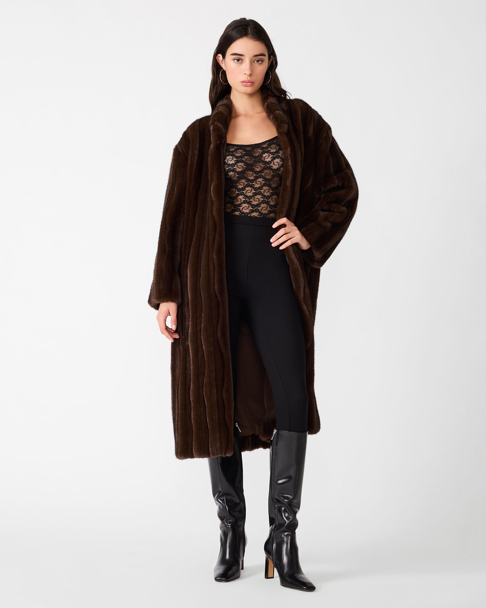 PECLAIR COAT WOLF BROWN