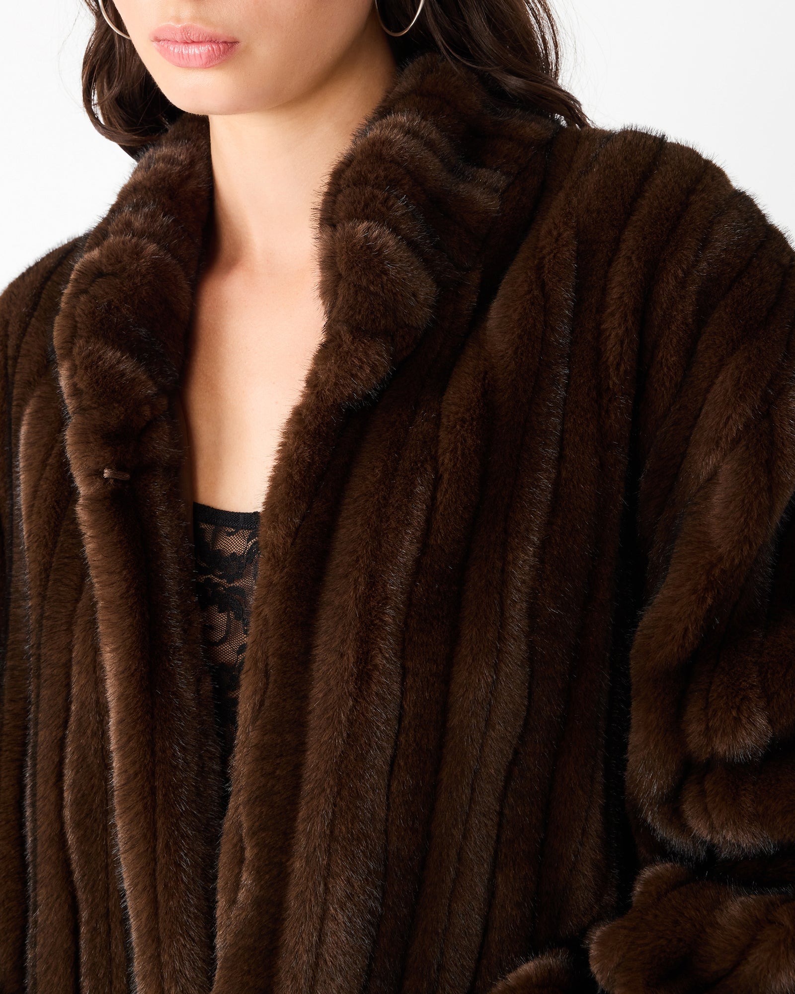 PECLAIR COAT WOLF BROWN