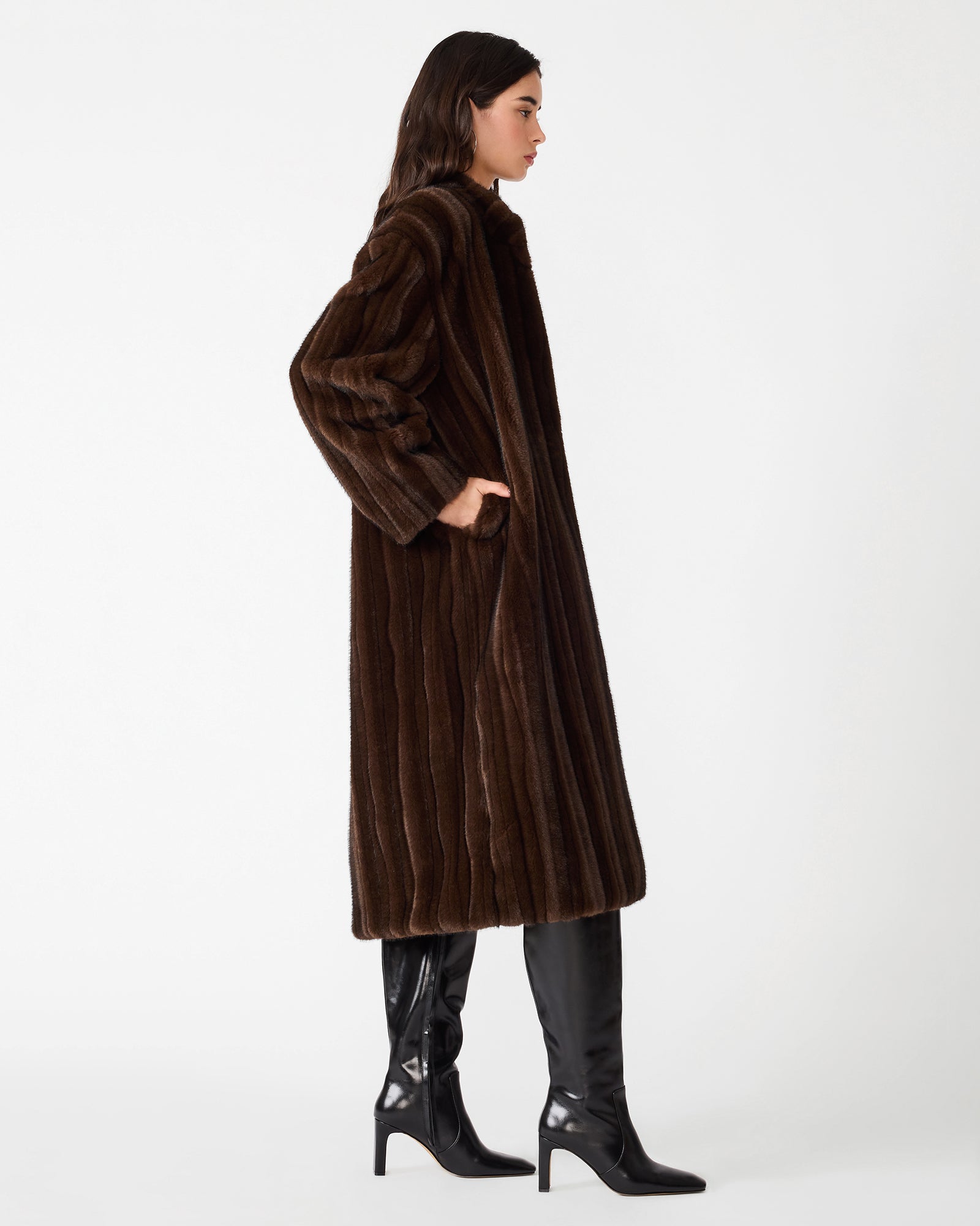 PECLAIR COAT WOLF BROWN