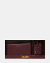 ZIPPY WALLET GIFT SET BLOODSTONE