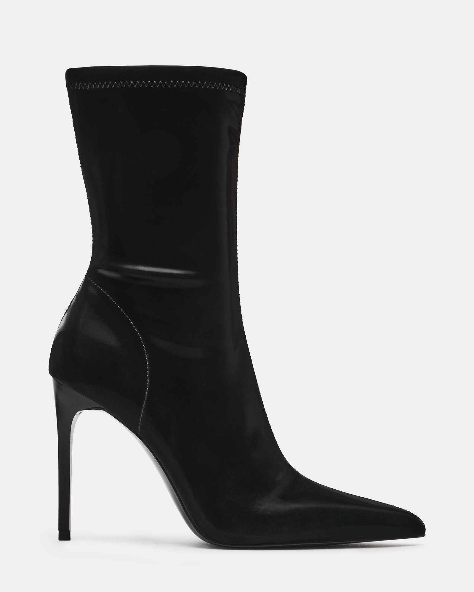 MACKENA BLACK TECHNO SATIN